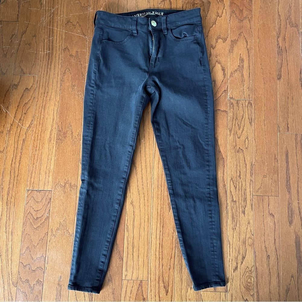 American Eagle Black High Rise Jegging Skinny Jeans Size 2 Short